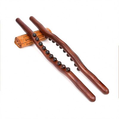 400g/pc bois de hêtre carbonisé corps méridien dragueur bâton de massage en bois Gua Sha grattage outil de massage