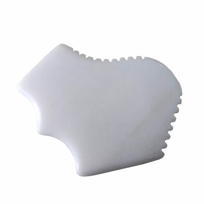 Propriétés de conception de la carte Gua Sha de jade blanc naturel pour le massage facial et la thérapie de rasage