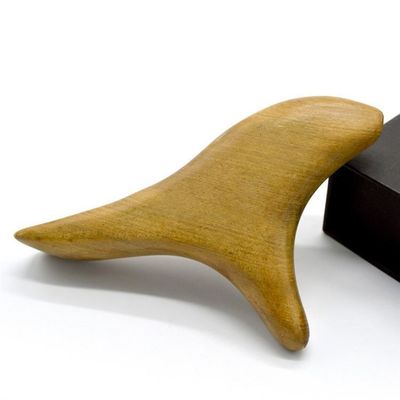Propriétés Massageur Triangle de bois naturel Gua Sha Outils pour le massage des pieds Self-service équipement de beauté