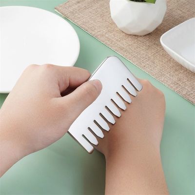 Massage corporel et relaxation du cuir chevelu 304 en acier inoxydable Gua Sha peigne relaxation du cuir chevelu et croissance des cheveux tête Gua Sha outil de massage
