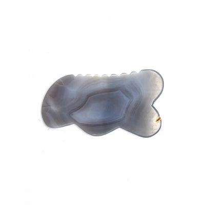 Agate naturel fait à la main, outil de massage pour l'acupuncture traditionnelle