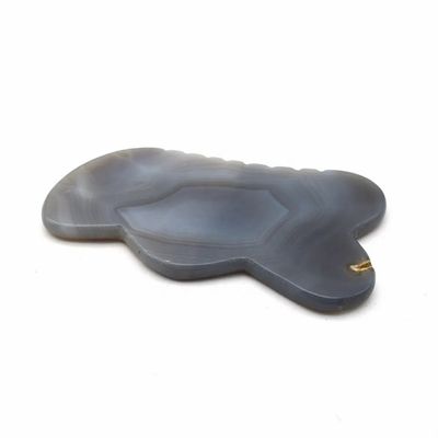 Agate naturel fait à la main, outil de massage pour l'acupuncture traditionnelle