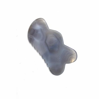 Agate naturel fait à la main, outil de massage pour l'acupuncture traditionnelle