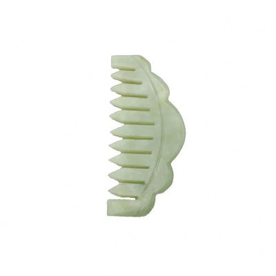 Peigne de cheveux en pierre de jade naturel Peigne de massage Gua Sha Peigne de massage avec propriétés de dégagement de méridien Image parfaite