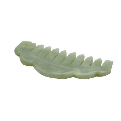 Peigne de cheveux en pierre de jade naturel Peigne de massage Gua Sha Peigne de massage avec propriétés de dégagement de méridien Image parfaite