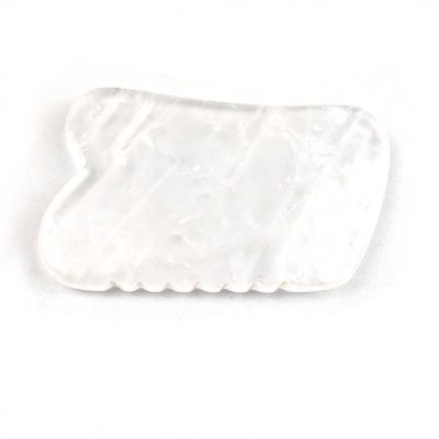 Outil de massage facial Quartz clair Outil de grattage Gua Sha pour le traitement SPA et l'acupuncture