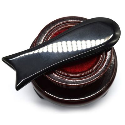 Outils de massage en forme de poisson en obsidienne Gua Sha Scraping pour le logo personnalisé