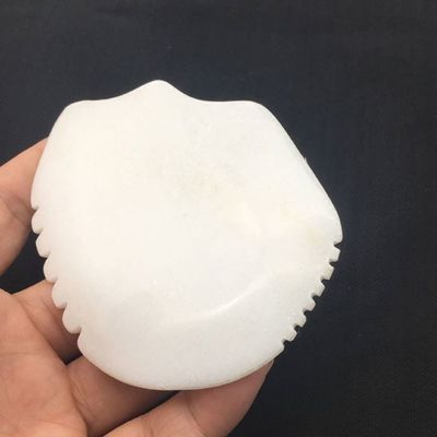 Jade Gua Sha planche pour le massage du visage et du corps Jade blanche grattage outil masseur