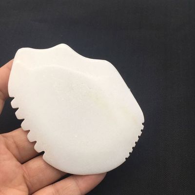Jade Gua Sha planche pour le massage du visage et du corps Jade blanche grattage outil masseur