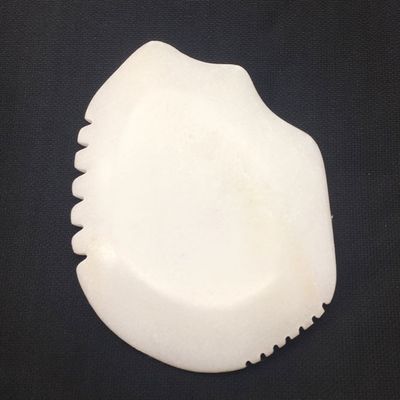 Jade Gua Sha planche pour le massage du visage et du corps Jade blanche grattage outil masseur