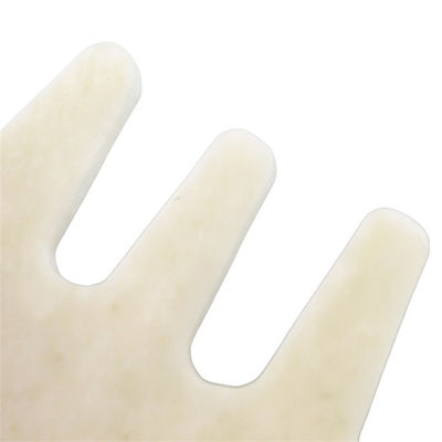 Massageur à la tête chinois naturel blanc Xiuyan Jade Gua Sha Peigne à gratter pour 2024 Outils de massage tendance