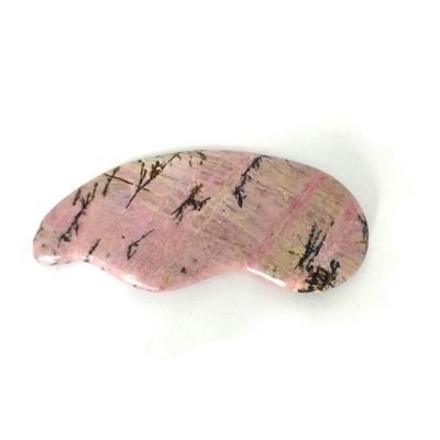 Massage pour la santé du corps Essentiel Rhodochrosite naturel Gua Sha Scraping Massager pour la fonction de soins de santé