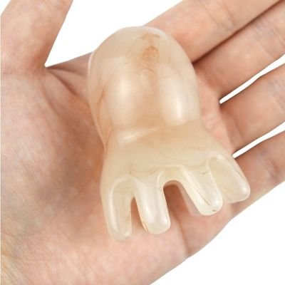 2024 Massageur de cuir chevelu en résine Dredge de cire d'abeille Méridiens Soins de santé Brosse à cheveux Massage de la tête Combe relaxant Outil de massage du corps