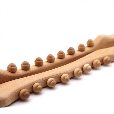 Bâton de massage en bois pour la mobilisation des tissus mous du corps entier et outil de massage par dragage méridien