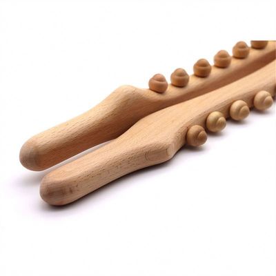 Bâton de massage en bois pour la mobilisation des tissus mous du corps entier et outil de massage par dragage méridien