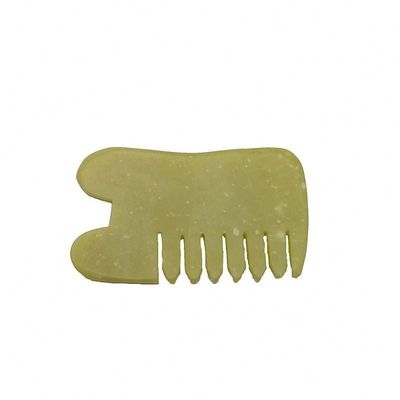 Massage du corps Soins de santé Naturel Xiu Yan Jade Stone Scraping Guasha Peigne Cheveux Facial Scalpe Gua Sha Brosse Outils pour la Tête