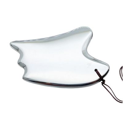 Outil de massage facial en carton naturel Terahertz Gua Sha Masseur en forme de cœur en argent pour le traitement des points de déclenchement