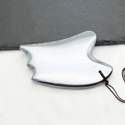 Outil de massage facial en carton naturel Terahertz Gua Sha Masseur en forme de cœur en argent pour le traitement des points de déclenchement