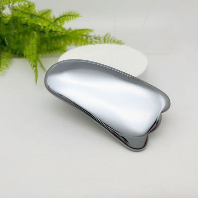 Logo personnalisé Disponibled Terahertz argent Gua Sha Massage Scraping Outil pour la beauté du visage Spa de la peau