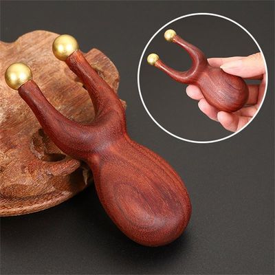 Outil de massage oculaire en laiton certifié ISO9001 pour le pont nasal Sandalwood Peigne de massage facial Gua Sha 95*38mm Taille