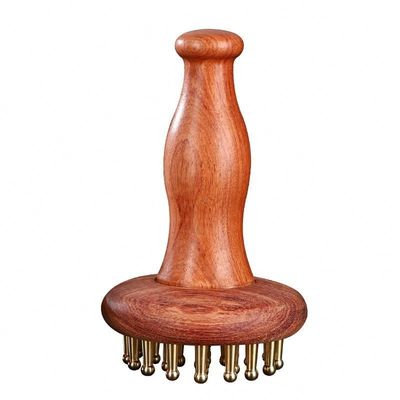 Gua Sha Fonction Brass Massage Méridien Universel Peigne Massage Corps Brosse Scalpe Relax Et Croissance des cheveux Outil de massage de la tête
