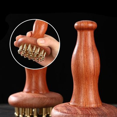 Gua Sha Fonction Brass Massage Méridien Universel Peigne Massage Corps Brosse Scalpe Relax Et Croissance des cheveux Outil de massage de la tête