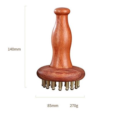 Gua Sha Fonction Brass Massage Méridien Universel Peigne Massage Corps Brosse Scalpe Relax Et Croissance des cheveux Outil de massage de la tête