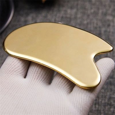 Certificat Oui Logo personnalisé Disponibled Brass Facial Gua sha Board Tools Brass Scraping Massage Gua sha Tools Massage Facial Tools