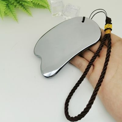 Masseur facial Pierre d'énergie argentée Terahertz Scraping Board THz Gua Sha Outil de massage 2024 Produits de tendance énergie saine