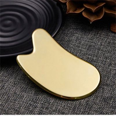 Certificat Oui Logo personnalisé Disponibled Brass Facial Gua sha Board Tools Brass Scraping Massage Gua sha Tools Massage Facial Tools