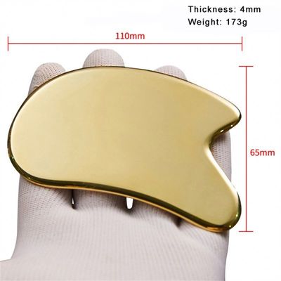 Certificat Oui Logo personnalisé Disponibled Brass Facial Gua sha Board Tools Brass Scraping Massage Gua sha Tools Massage Facial Tools