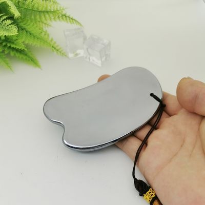 Masseur facial Pierre d'énergie argentée Terahertz Scraping Board THz Gua Sha Outil de massage 2024 Produits de tendance énergie saine
