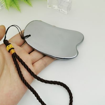 Masseur facial Pierre d'énergie argentée Terahertz Scraping Board THz Gua Sha Outil de massage 2024 Produits de tendance énergie saine