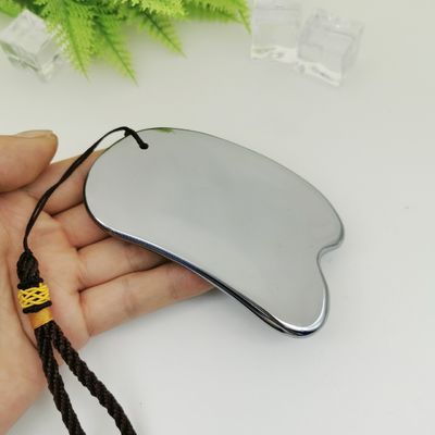 Masseur facial Pierre d'énergie argentée Terahertz Scraping Board THz Gua Sha Outil de massage 2024 Produits de tendance énergie saine