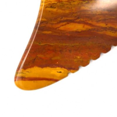Tableau de massage à gratter Gua Sha Mookaite Jasper Outil facial 10cm*7cm*0.6cm Tableau de massage certifié ISO9001