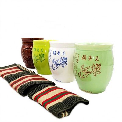 Fonction de massage corporel Coupe en céramique portable pour le dragage méridien et le traitement par moxibustion