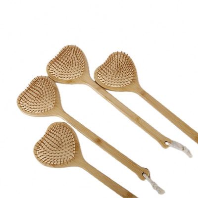 Grattoir personnel pour le ménage Bamboo Body Meridian Massage Longue poignée de marteau pour soulager les démangeaisons et Gua Sha