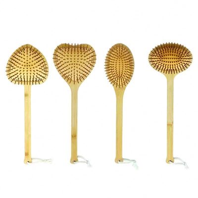 Grattoir personnel pour le ménage Bamboo Body Meridian Massage Longue poignée de marteau pour soulager les démangeaisons et Gua Sha