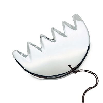 Massage de la tête Énergie naturelle Pierre Terahertz Léger Portable V Visage Beauté Soin Six Dents Rasage Peigne du cuir chevelu