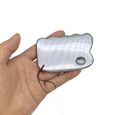 Style Terahertz Plaque de grattage outil de massage Gua Sha Guasha planche pour le dos masseur de corps argenté