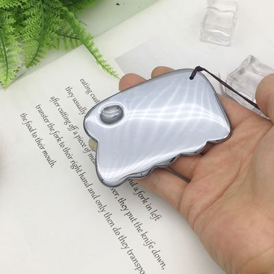Style Terahertz Plaque de grattage outil de massage Gua Sha Guasha planche pour le dos masseur de corps argenté