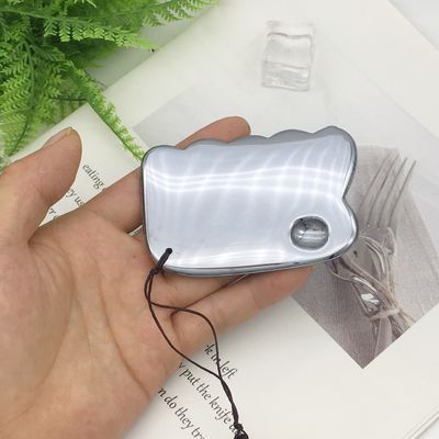 Style Terahertz Plaque de grattage outil de massage Gua Sha Guasha planche pour le dos masseur de corps argenté