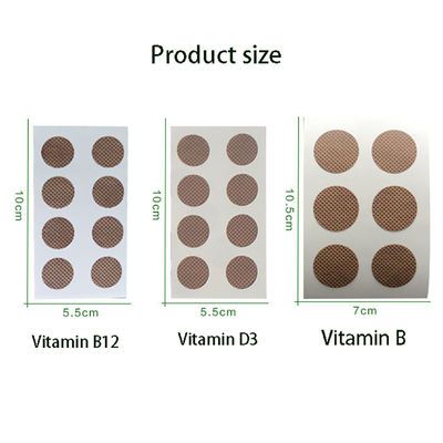 Améliorez votre sommeil avec des soins de santé Améliorer le système immunitaire Multi-complexe énergie Transdermique Vitamine C B1 B12 D3 E Vitamine patch