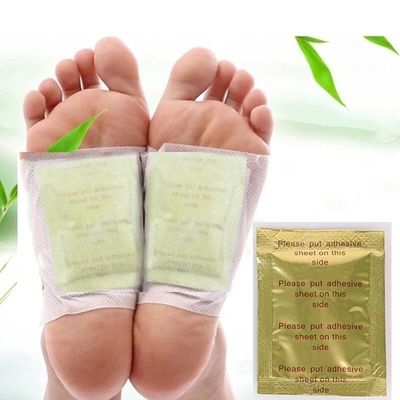 Fonction du patch de perte de poids 10 paquets Ginger Foot Pads 10 feuilles adhésives pour éliminer les impuretés et soulager le stress