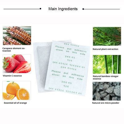Fonction de massage 10 serviettes de désintoxication à base de plantes Pluies pour les pieds pour soulager le stress et le sommeil profond fournitures de thérapie de réadaptation