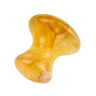Équipement de massage corporel Naturel Jaune Citrine Champignon forme Gua Sha Pierre de massage pour la beauté du visage et les soins de la peau