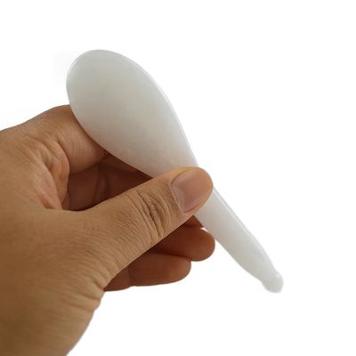 Produit de soins de santé Polie bâtonnet de jade blanc Points d'acupuncture pierre stylo Guasha stylo chinois Massage du visage bâtonnet Gua Sha