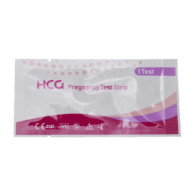 Précision de la bande de test HCG Précision de la grossesse Plus de 99% de la détection précoce de la bande intérieure Taille 80*3 mm