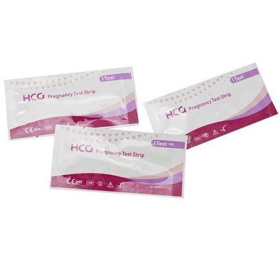 Précision de la bande de test HCG Précision de la grossesse Plus de 99% de la détection précoce de la bande intérieure Taille 80*3 mm