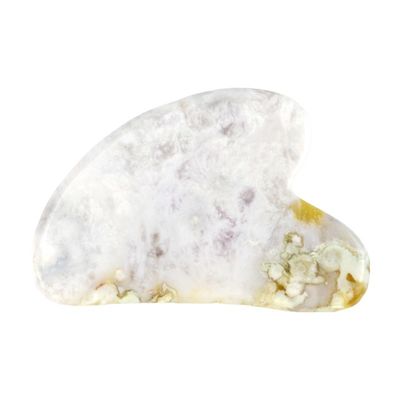 Logo personnalisé disponible en forme de cœur Sakura Agate Jade Gua Sha Outil de massage pour le visage Outil de massage pour le visage naturel Guasha